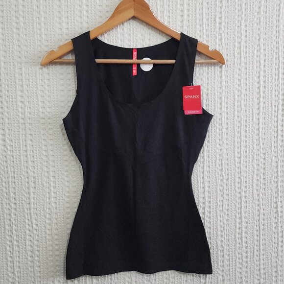 Spanx Cami Tank Shapewear Trust Your Thinstincts Women's Size Medium Black - Picture 1 of 12